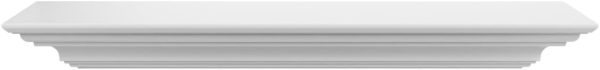 Crisp White Mantel Shelf by Pearl Mantels-2