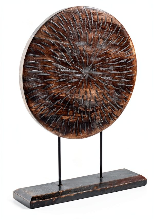 Mandala Wood Tabletop Decor Rustic Art Deco Home Decor-5