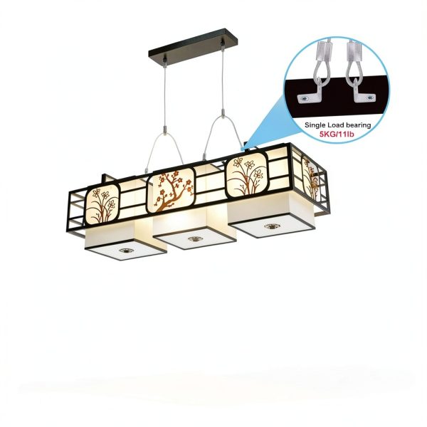 Vigtayue Adjustable Galvanized Light Suspension Cable Kit-4