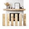 ABSWHLM Pine Wall‑Mounted Mantel Hollow Rustic-3