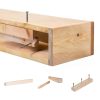 Rustic Wood Fireplace Mantel Fun Memories Solid Spruce Wall-5