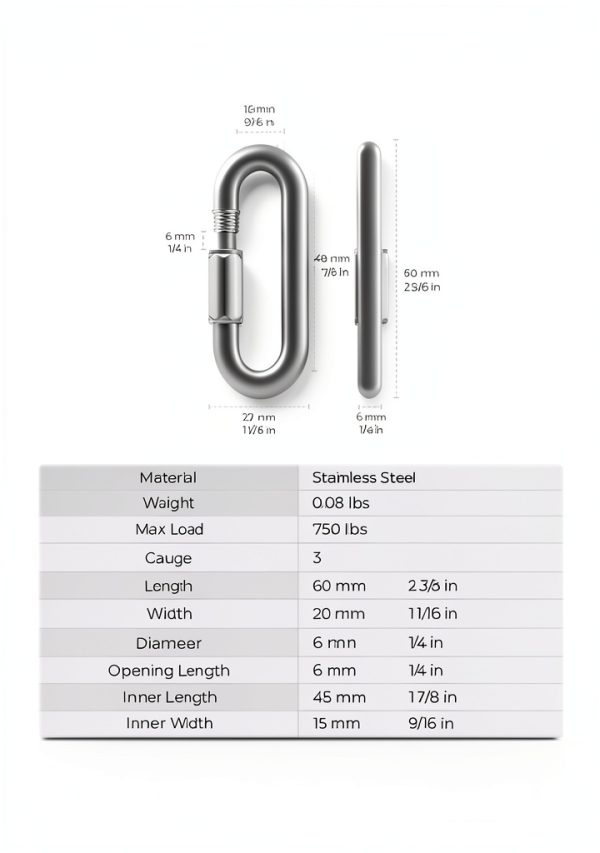 RCH Hardware Quick Link Connectors Stainless Steel Heavy-2