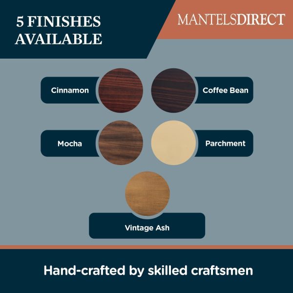 Houston Mantel Shelf MantelsDirect Rustic Wood-6