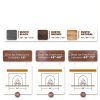 Fireplace Mantel ABSWHLM Rustic Wood Wall Mounted-2
