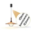 Rkoyes Black Hanging Chain 6FT Iron Rust Resistant-2