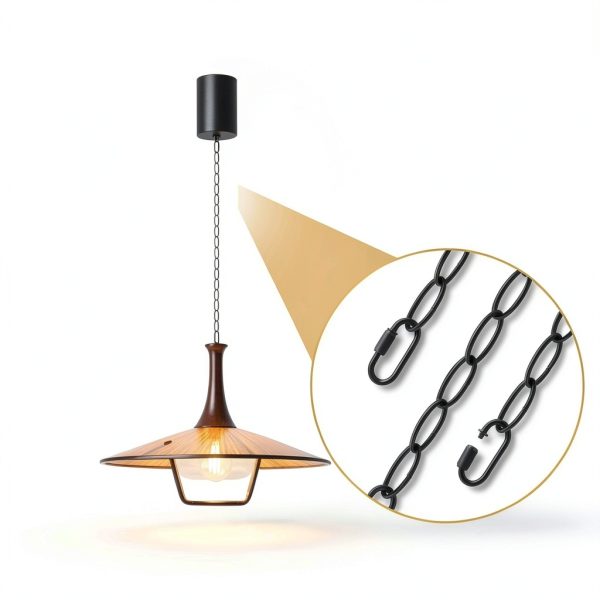 Rkoyes Black Hanging Chain 6FT Iron Rust Resistant-2