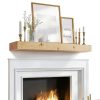 Fireplace Mantel ABSWHLM Solid Wood DIY Color-4