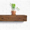 Urbandi Fireplace Mantel Rustic Pine Wall Mount Shelf-5