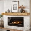 ABSWHLM Fireplace Mantel Pine Wood Wall‑Mounted-5