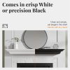 Crisp White Mantel Shelf by Pearl Mantels-11