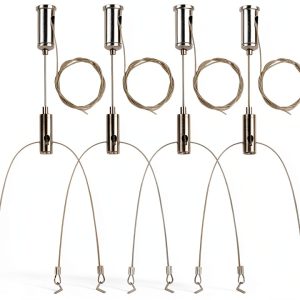 Vigtayue Adjustable Galvanized Light Suspension Cable Kit-0