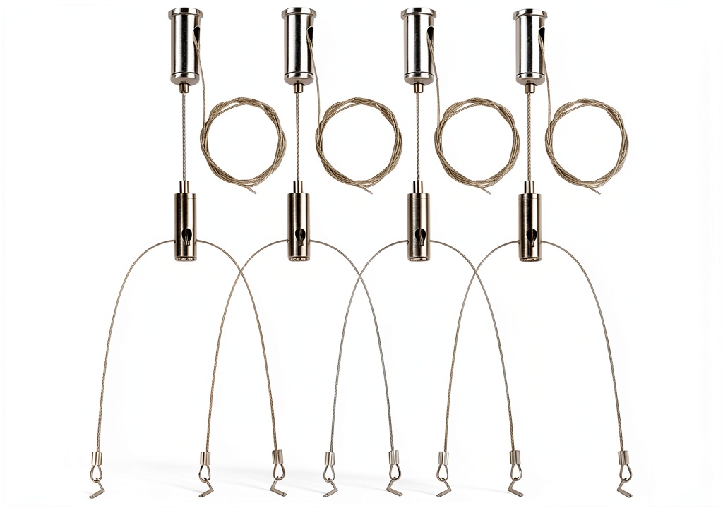Vigtayue light suspension cable kit components laid out for assembly