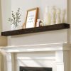 Fireplace Mantel ABSWHLM Rustic Wood Wall‑Mounted-0