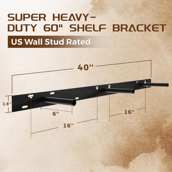 Fireplace Mantel ABSWHLM Rustic Wood Wall‑Mounted-5