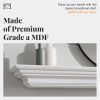 Crisp White Mantel Shelf by Pearl Mantels-8
