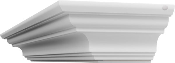Crisp White Mantel Shelf by Pearl Mantels-3