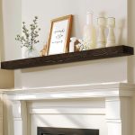 ABSWHLM Wall Mounted Shelf Weathered Black Rustic-0
