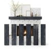 Weathered Black Rustic Wall‑Mounted Mantel ABSWHLM-3