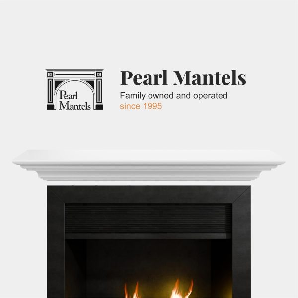 Crisp White Mantel Shelf by Pearl Mantels-13