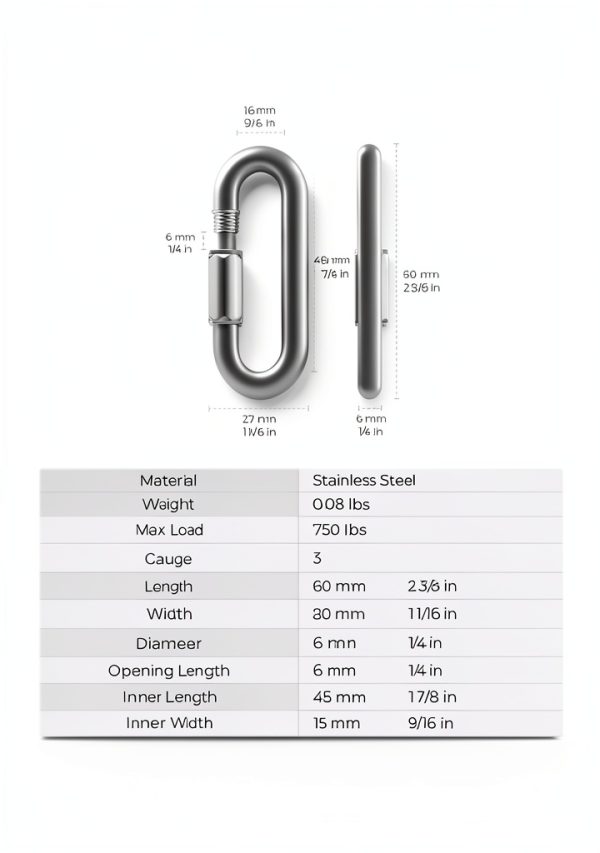 RCH Hardware Quick Link Connectors Stainless Steel Lighting-2