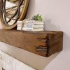Urbandi Fireplace Mantel Rustic Pine Wall Mount Shelf-6