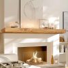 Rustic Wood Fireplace Mantel ABSWHLM Solid Pine-6