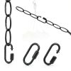 Rkoyes Black Hanging Chain 6FT Iron Rust Resistant-4