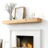 Fireplace Mantel ABSWHLM Solid Wood DIY Color-6