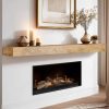 ABSWHLM Fireplace Mantel Pine Wood Wall‑Mounted-4