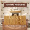 Avana Rustic Natural Wood Fireplace Mantel Shelf 72 Inch-1