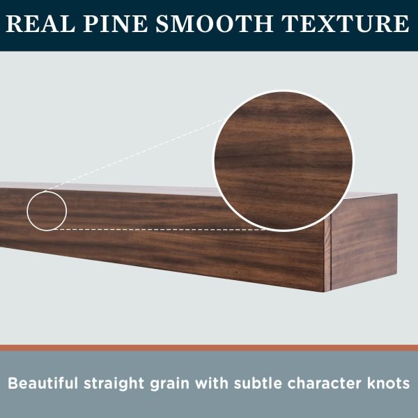 Houston Mantel Shelf MantelsDirect Rustic Wood-5