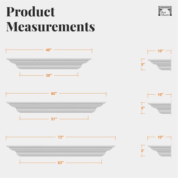 Crisp White Mantel Shelf by Pearl Mantels-1