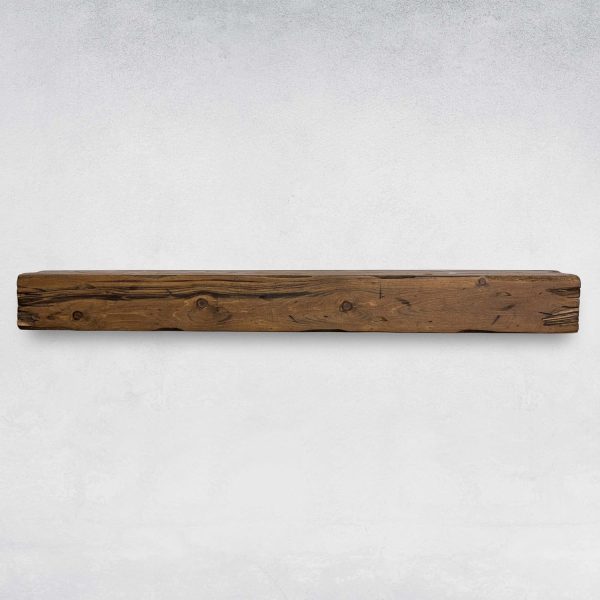 Urbandi Fireplace Mantel Rustic Pine Wood Wall Mount Shelf-0