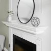 Crisp White Mantel Shelf by Pearl Mantels-0