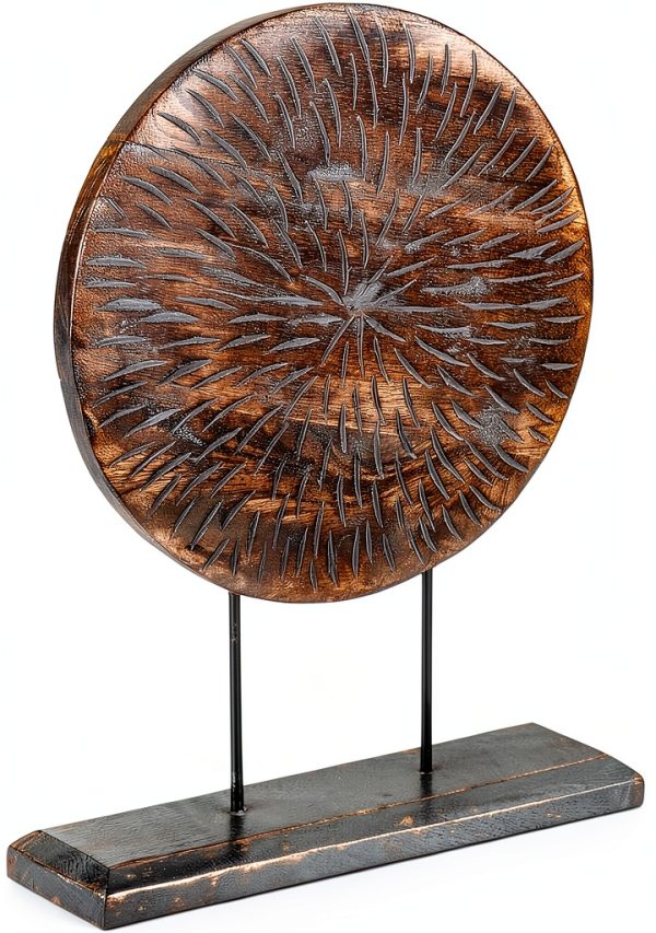 Mandala Wood Tabletop Decor Rustic Art Deco Home Decor-3