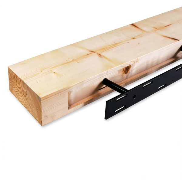 Fireplace Mantel ABSWHLM Solid Wood DIY Color-3
