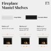 Crisp White Mantel Shelf by Pearl Mantels-12