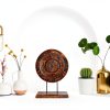 Eximious India Wooden Mandala Tabletop Dark Brown-1