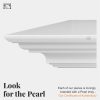 Crisp White Mantel Shelf by Pearl Mantels-10