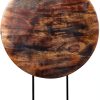 Eximious India Wooden Mandala Tabletop Dark Brown-4