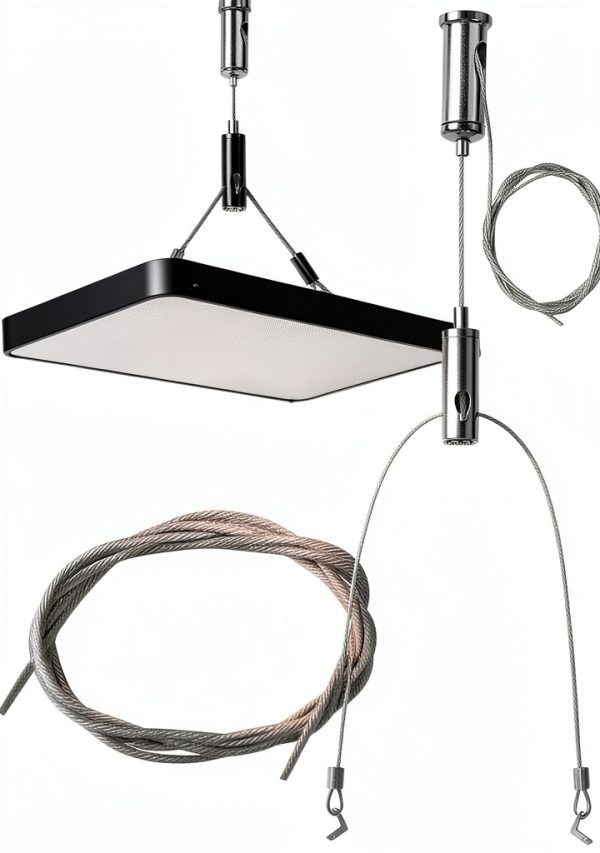 Vigtayue Adjustable Galvanized Light Suspension Cable Kit-2