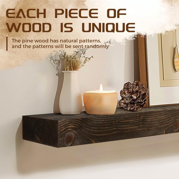 Fireplace Mantel ABSWHLM Rustic Wood Wall‑Mounted-3