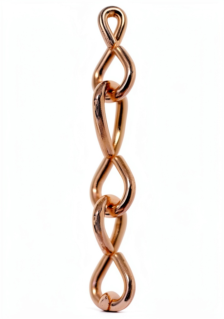 Copper steel chain lighting fixtures