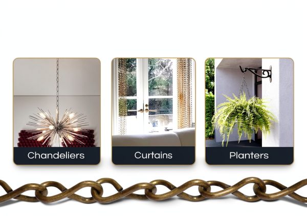 RCH Hardware Copper Steel Chain Lighting Fixtures-4