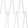 304 Stainless Steel Coloured Glass Pendant Chains dangjuacua-0