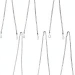 304 Stainless Steel Coloured Glass Pendant Chains dangjuacua-0
