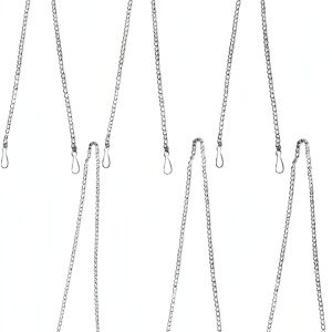 304 Stainless Steel Coloured Glass Pendant Chains dangjuacua-0