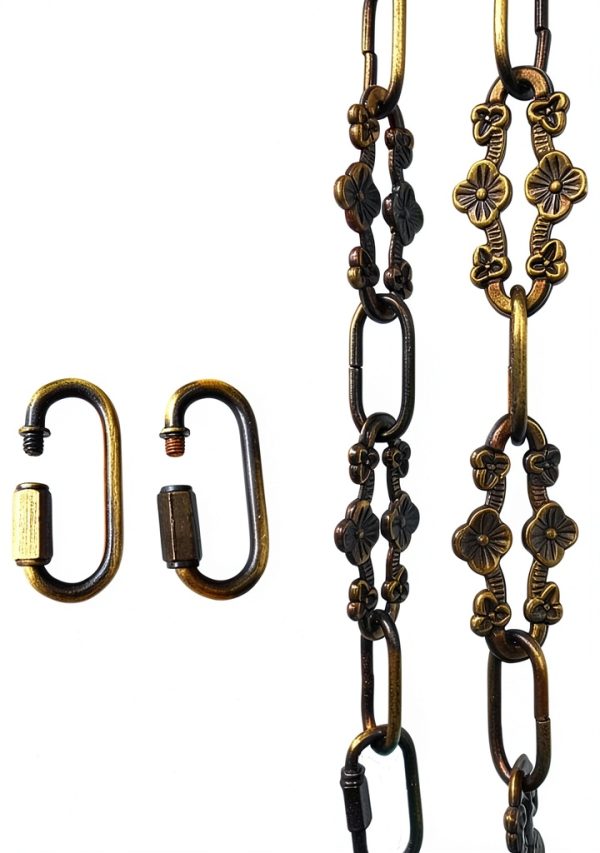 Woerfu Antique Bronze Light Chain Metal Fixture-0