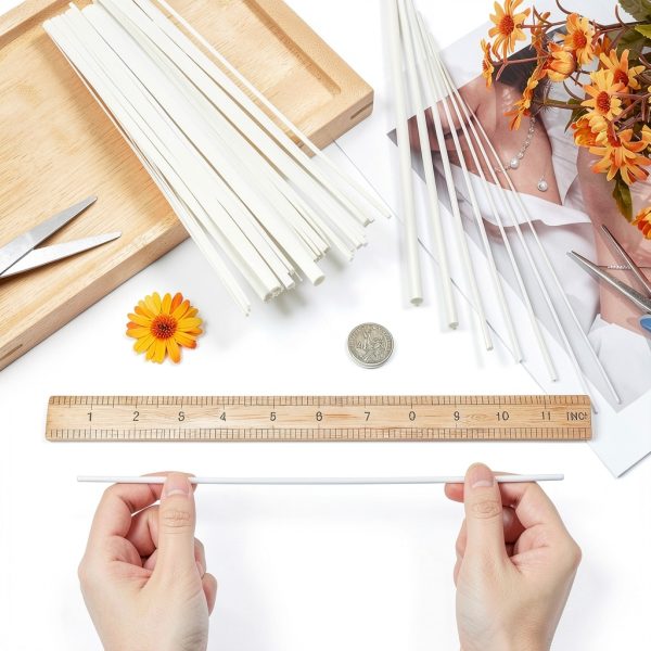 Acrylic Round Rods 9.84 Inch BENECREAT 48 pcs ABS Plastic Set-2