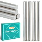 Acrylic Rods 0.5D x 6.3L 4-Pack Clear Plastic Rods by KornaDoz-0